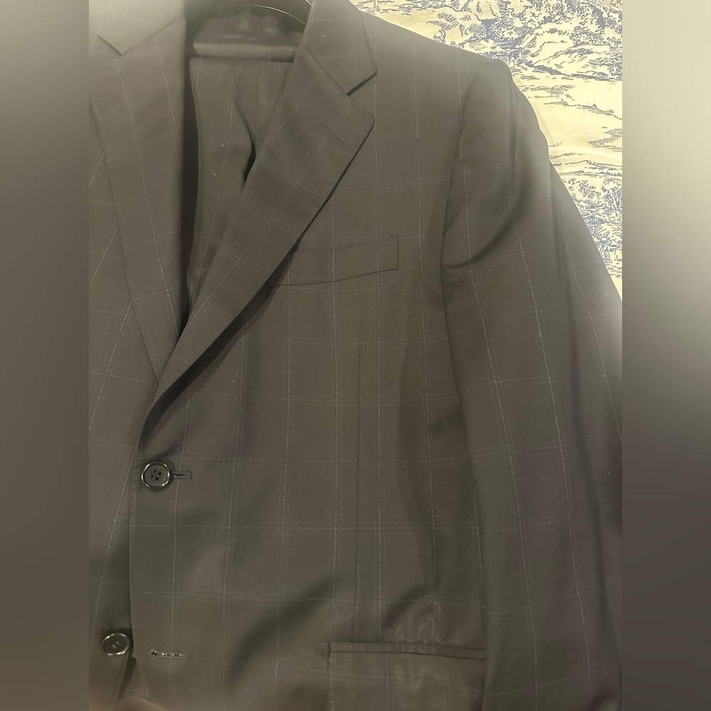 Canali Men's Black and White Blazer Size 52 - Picture 8 of 8